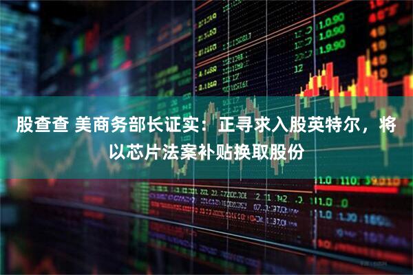 股查查 美商务部长证实：正寻求入股英特尔，将以芯片法案补贴换取股份
