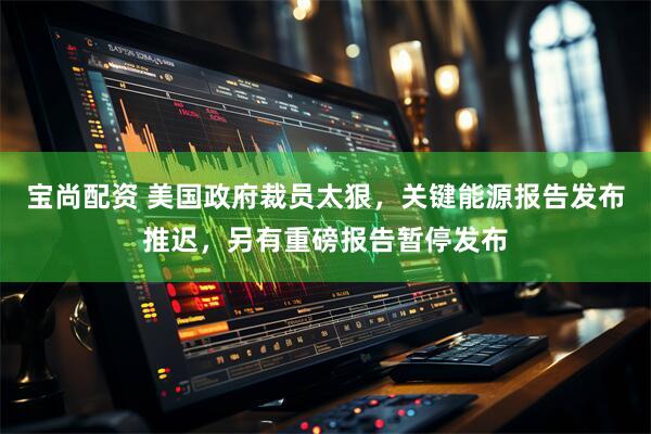 宝尚配资 美国政府裁员太狠，关键能源报告发布推迟，另有重磅报告暂停发布